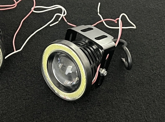 91-96 Caprice/Impala SS LED Fog Lamps w/ Halo Rings (pair)