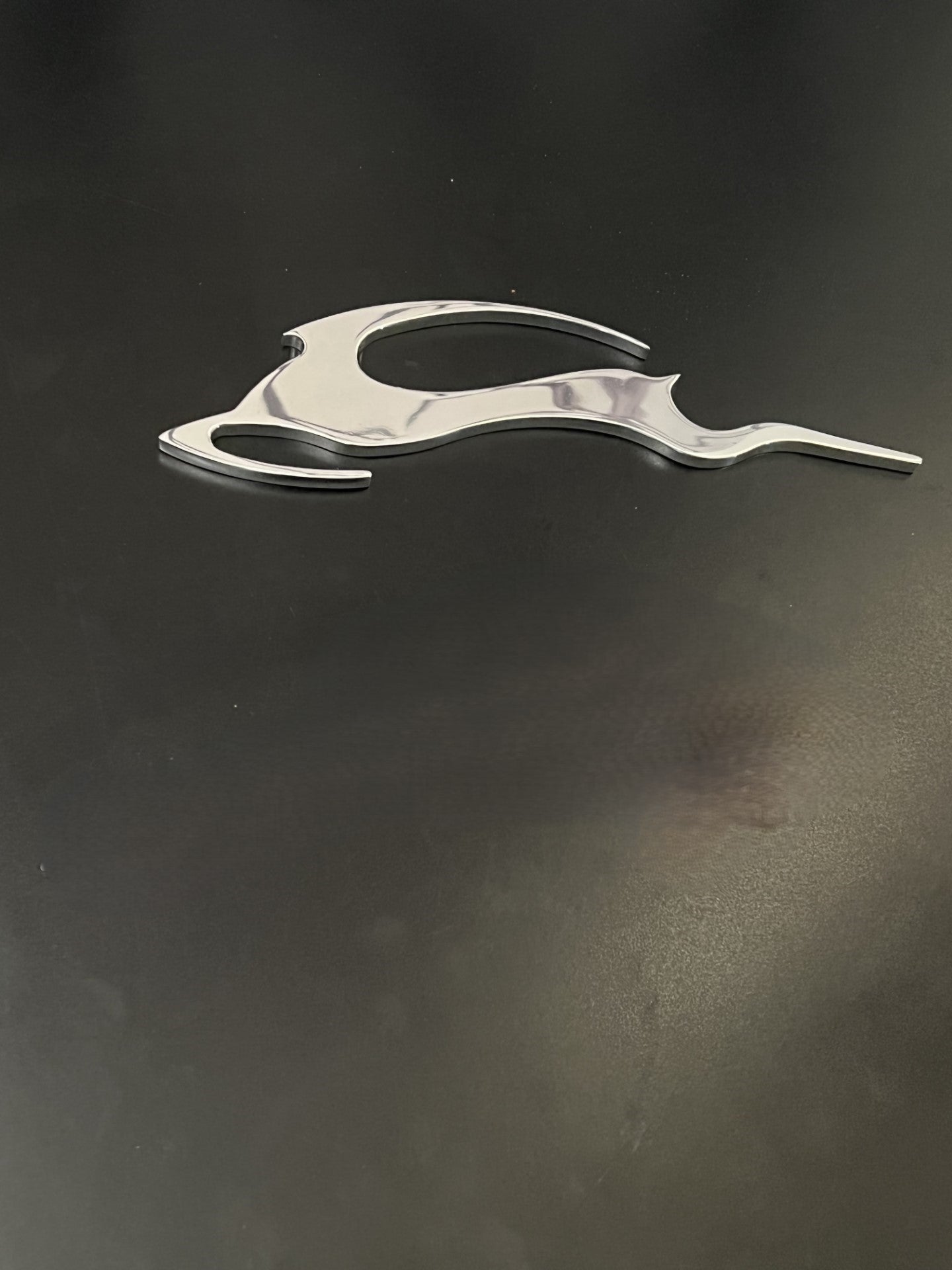 77-05 Caprice/Impala SS Leaping Impala Deer Emblem: Flat w/ No Mounting Holes, Left-Facing (1pc)