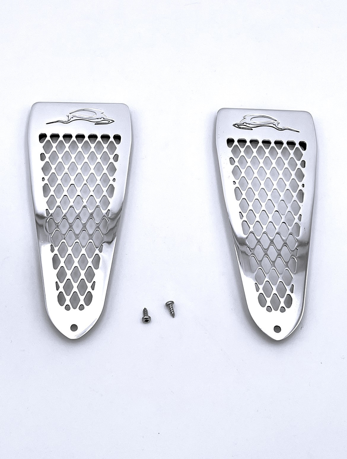 91-96 Caprice/Impala SS Rear Door Vents: Diamond w/Deer (2pc)