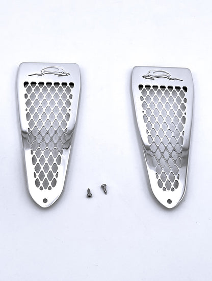 91-96 Caprice/Impala SS Rear Door Vents: Diamond w/Deer (2pc)