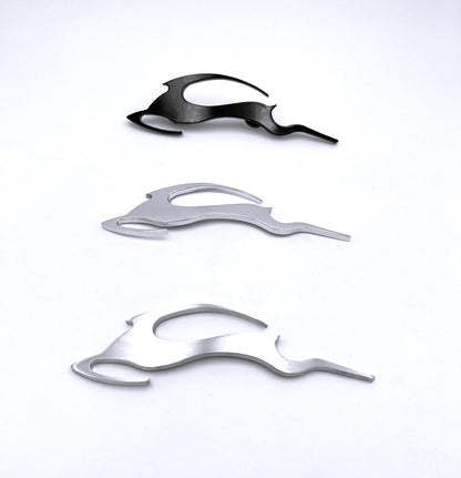 77-05 Caprice/Impala SS Leaping Impala Deer Emblem: Bent w/ Mounting Holes, Left-Facing (pkg)