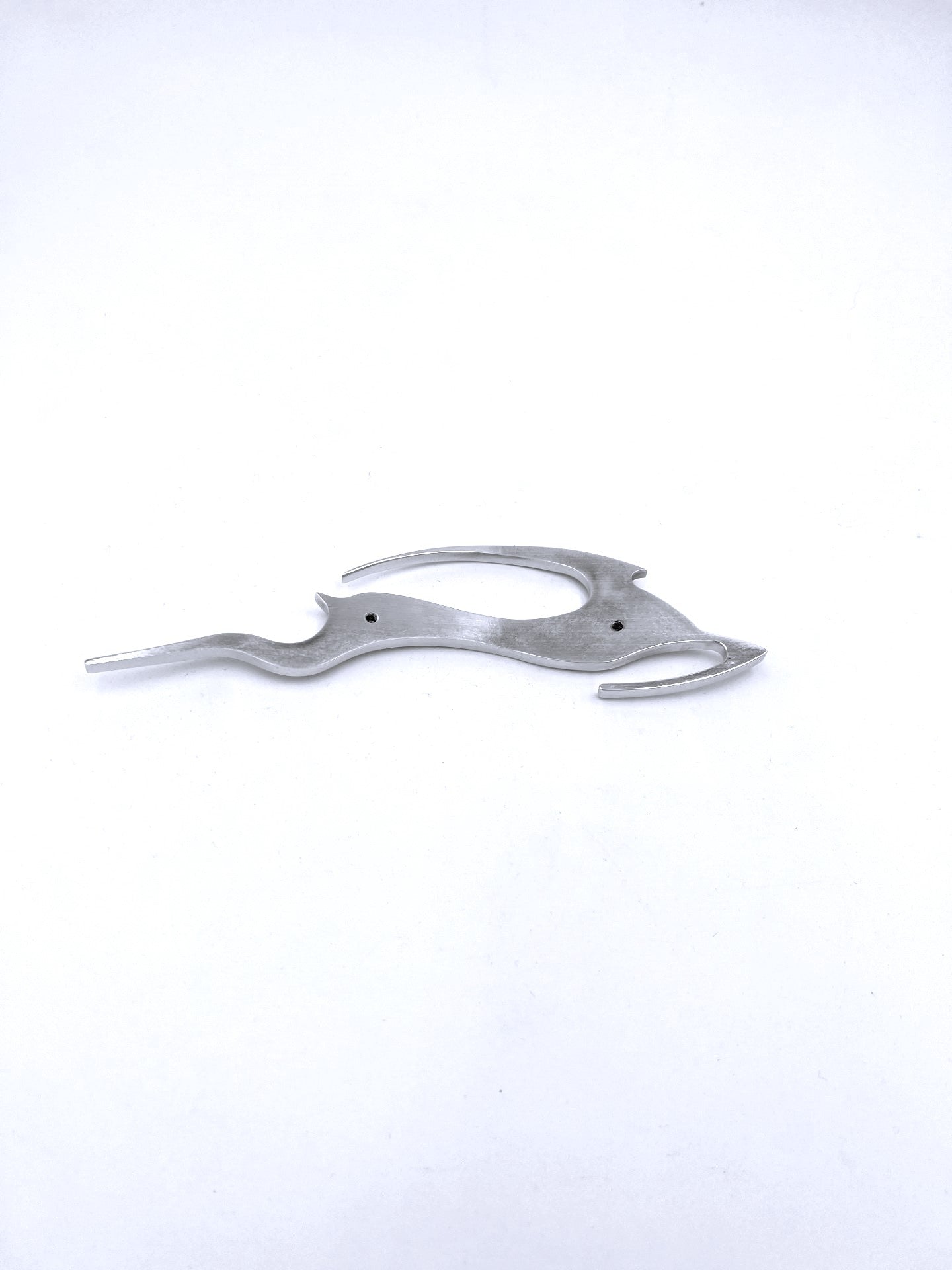 77-05 Caprice/Impala SS Leaping Impala Deer Emblem: Bent w/ Mounting Holes, Left-Facing (pkg)