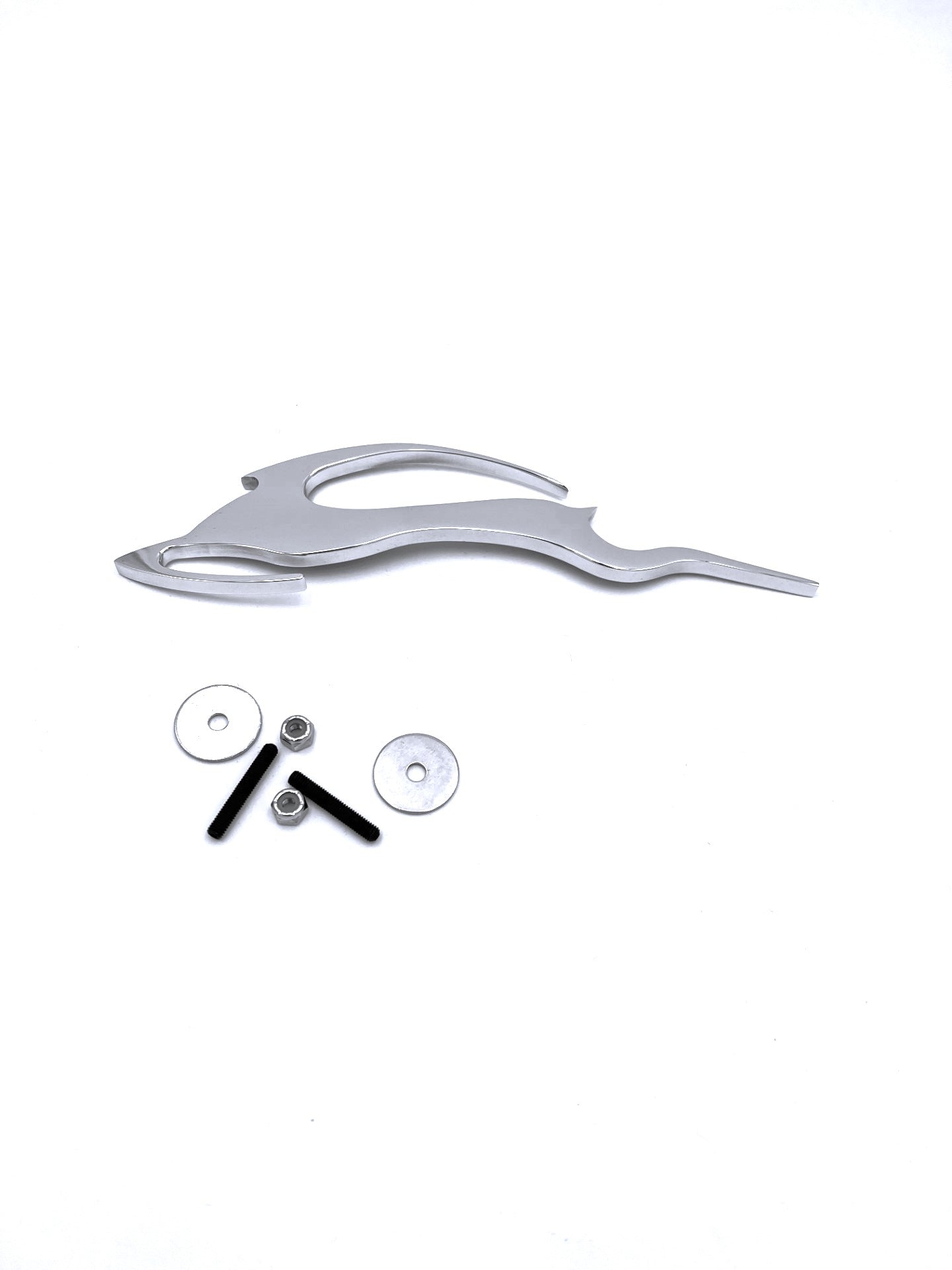 77-05 Caprice/Impala SS Leaping Impala Deer Emblem: Bent w/ Mounting Holes, Left-Facing (pkg)