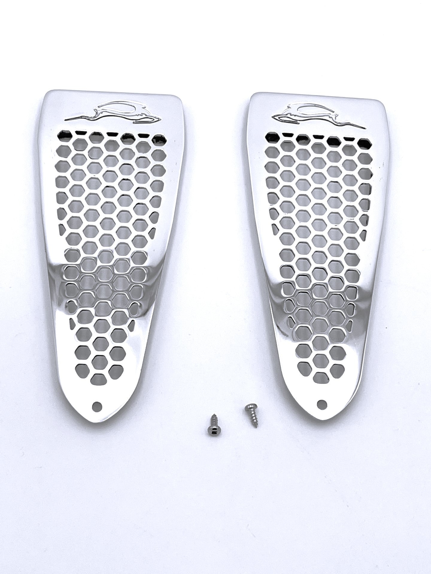 91-96 Caprice/Impala SS Rear Door Vents: Honeycomb w/Deer (2pc)